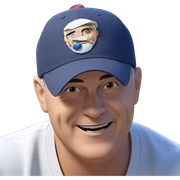 chillin in a baseball cap sticker
