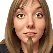realistic portrait of girl sticker
