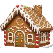 Gingerbread house sticker