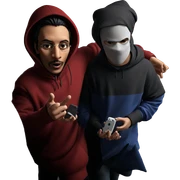 boys in hoods parody art sticker