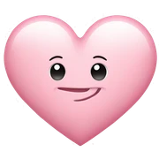 Light pink heart sticker