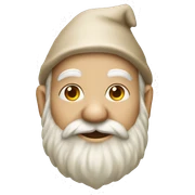 Beige gnome  sticker