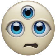 Single evil eye sticker