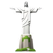 christ the redeemer sticker