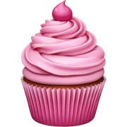 Cupcake with pink icing sticker
