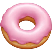 pale pink donut sticker