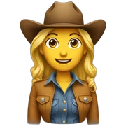 Cowgirl sticker