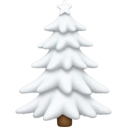 white christmas tree  sticker