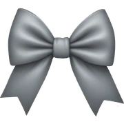 Grey bow sticker