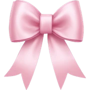 light pink ribbon bow sticker
