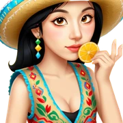 Fiestero with Sombrero sticker