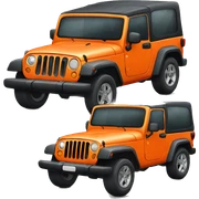 Orange jeep sticker