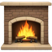 Fireplace sticker