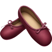 burgundy ballet shoes sticker