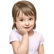 realistic portrait of girl sticker