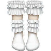 white frilly socks sticker