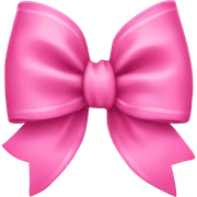 Pink bow sticker