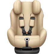 Beige baby car seat sticker