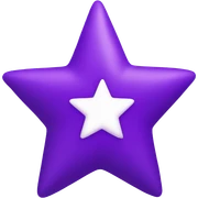 Purple star sticker