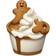 Yohgurt with gingerbread on sticker