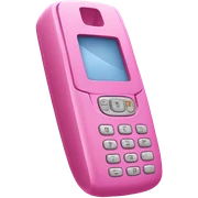 Pink flip phone sticker