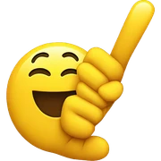 pointing smiley face sticker