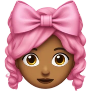 Humaira pink bow sticker