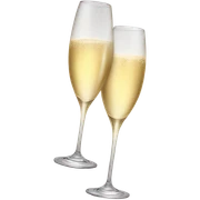 Champagne toast sticker