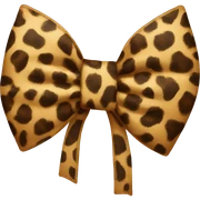 Leopard bow sticker