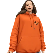 girl in hoodie outdoors sticker
