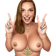 nude girl with jewelry sticker