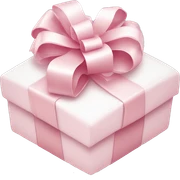 Light pink Christmas gifts under a white Christmas tree  sticker