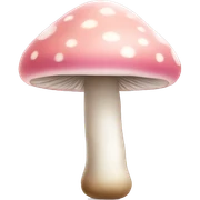 Light pink mushroom sticker