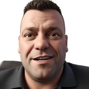 realistic solo portrait of male sticker