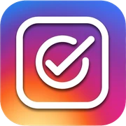 Instagram blue verification checkmark badge sticker