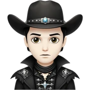 Gothic Cowboy  sticker