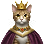 Royal cat sticker