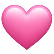 Pink heart sticker