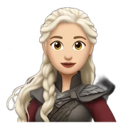 daenerys targaryen with drogon sticker