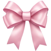 light pink ribbon bow sticker