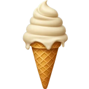 Beige astethic ice cream sticker