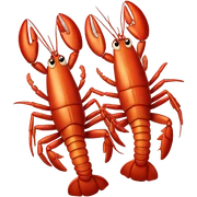 Lobster couple sticker