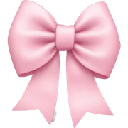 light pink bow on light pink bow sticker