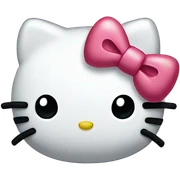 confused hello kitty  sticker