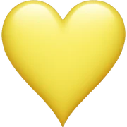 Light yellow heart sticker