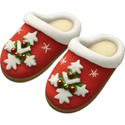 Chirstmas slippers sticker