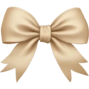Beige bow  sticker