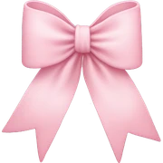 Light pink bow sticker