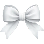 White bow sticker