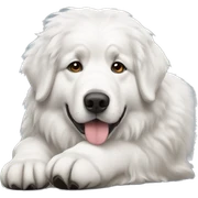 Great Pyrenees laying sticker